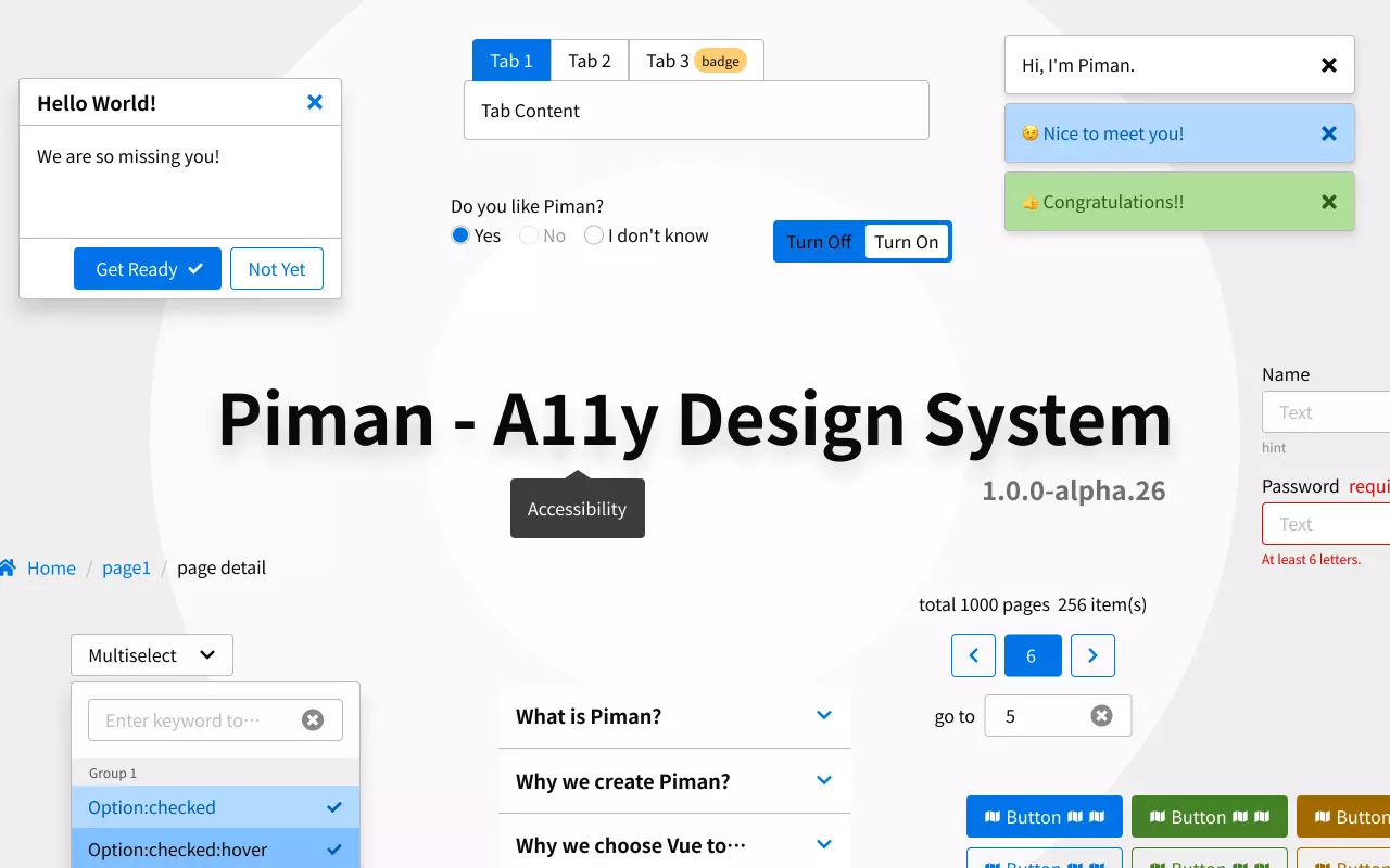 Piman 無障礙 UI 框架